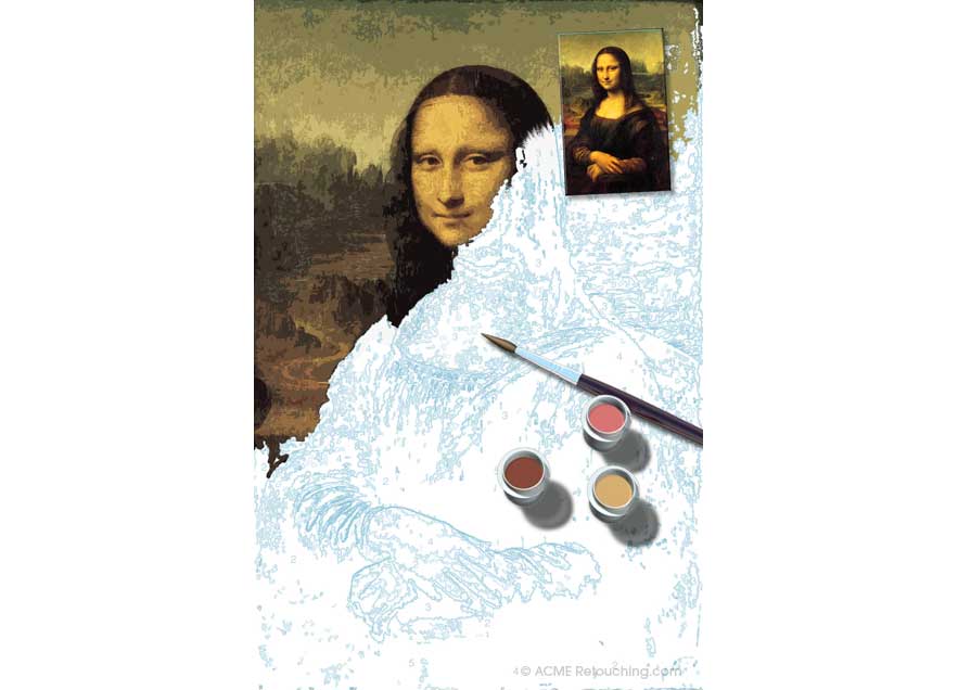 Mona Lisa do kolorowania